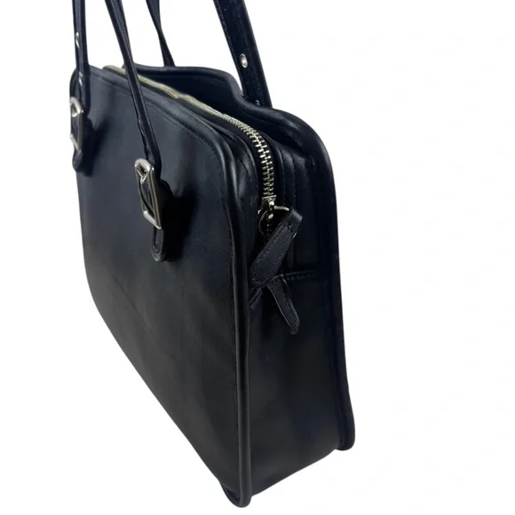 Coach Vintage Legacy Compartment Tote 9163 (Purse Shoulder Bag) Black Leather - Picture 3 of 9